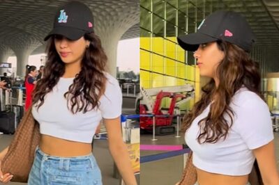 Janhvi Kapoor Amps up Her Airport Look in Comfy White Crop Top And Denims; Watch