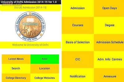 Admissions for Delhi University to start on Monday