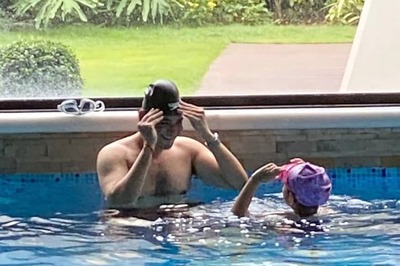 Mahesh Babu's Daughter Sitara Shares Adorable Video Of Swimming Race With Father