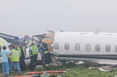 WATCH | Private Jet Veers Off Runway on Landing at Mumbai Airport Amid Heavy Rain, No Casualties Reported