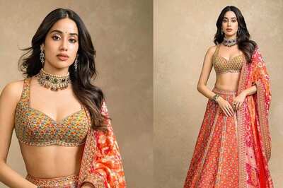 Janhvi Kapoor In Heavy Colourful Lehenga Is The Image Of Modern Royalty