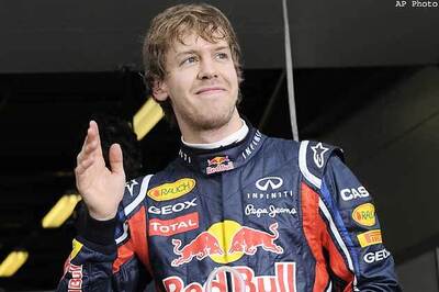 Sebastian Vettel on pole in Valencia