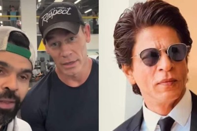 John Cena Drops Shah Rukh Khan's Photo After Singing Bholi Si Surat, Proves He's A Big SRK Fan; See Here