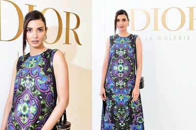 Diana Penty Dazzles at the Dior Show During Haute Couture Week in a Gorgeous Outfit