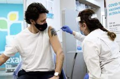 Canadian PM Justin Trudeau Gets First Dose Of AstraZeneca Covid Vaccine