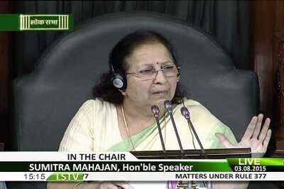 Speaker Sumitra Mahajan fumes over uproar in Lok Sabha, suspends several MPs for causing 'grave disorder'