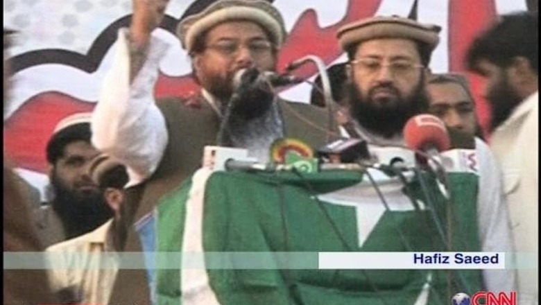 Hafiz Saeed and supporters rally against US bounty