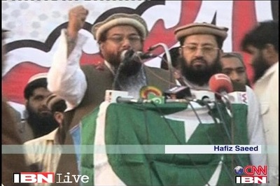 Hafiz Saeed and supporters rally against US bounty