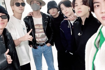 BTS: RM Flaunts Blonde Hair in OT7 Selfie a Day After Spoiling it for ARMYS Ahead of PTD in Seoul